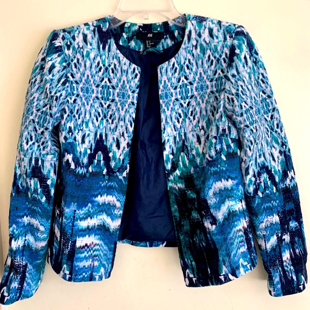 🦋 H&M Tiedye Monet inspired artsy blazer jacket🦋